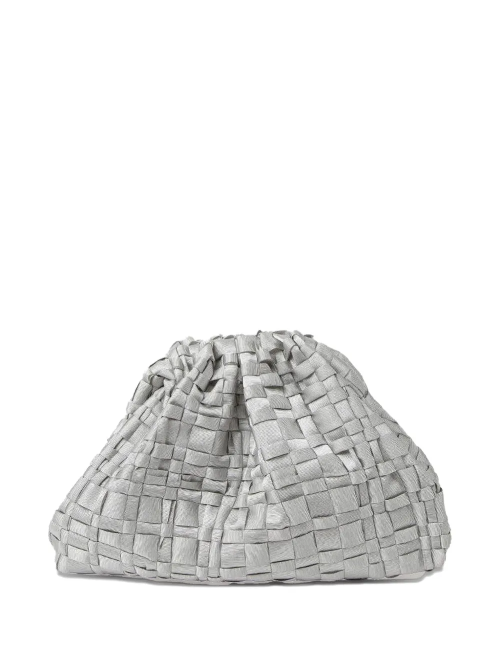 

Плетеный клатч Maria La Rosa, серебряный