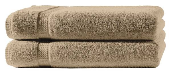 

2 шт Набор полотенец One-Home Frottee 50x100 cm, 50x2x100 см, бежевый