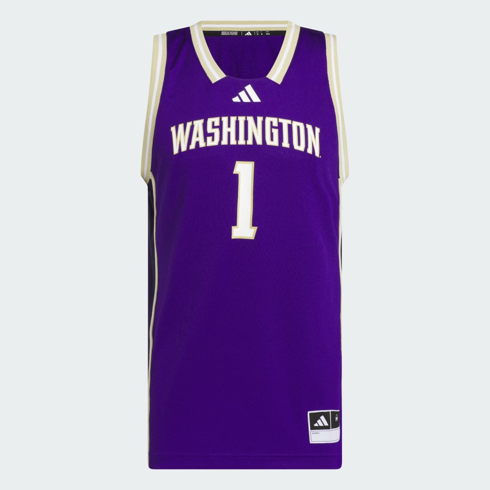 Джерси Adidas Washington Huskies Away Swingman Jersey, цвет Collegiate Purple — фото 4