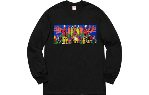 

Свитшот унисекс Supreme, черный