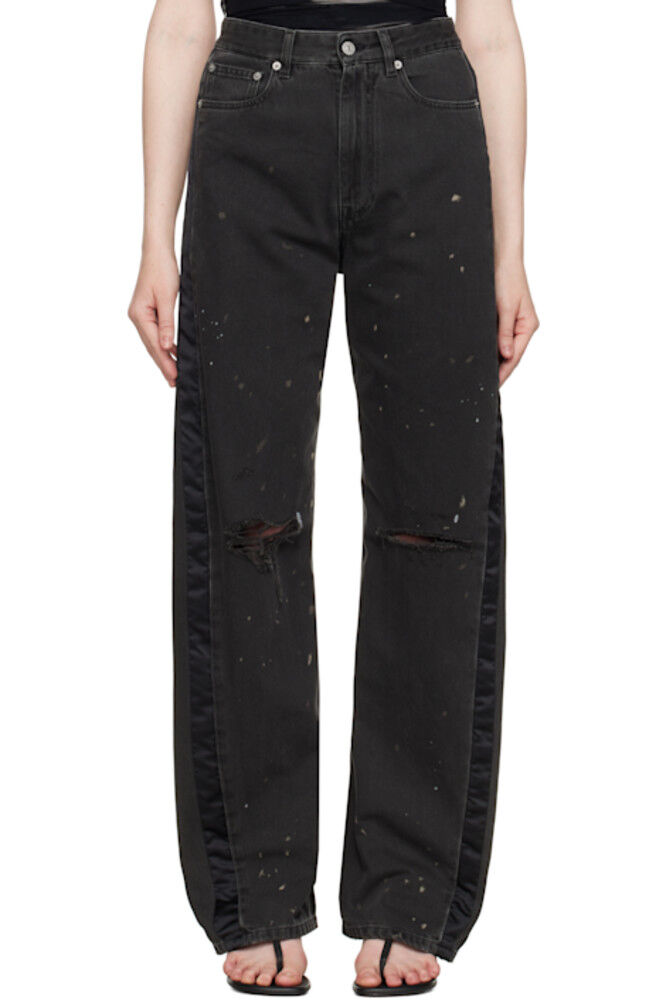 

Черные джинсы с 5 карманами MM6 Maison Margiela