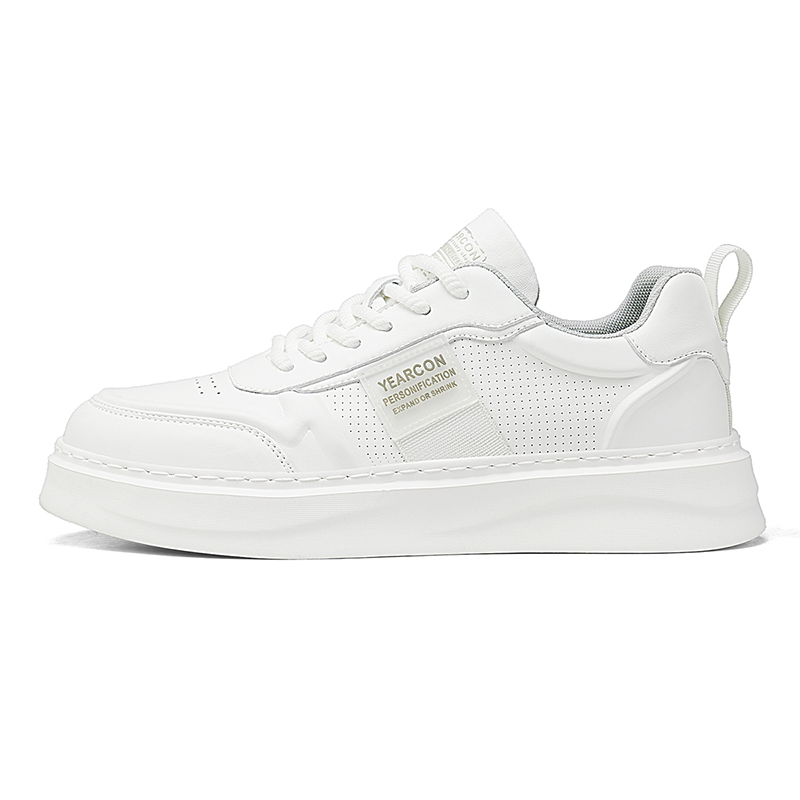 

Мужские дышащие низкие кроссовки для скейтбординга YEARCON, White Green