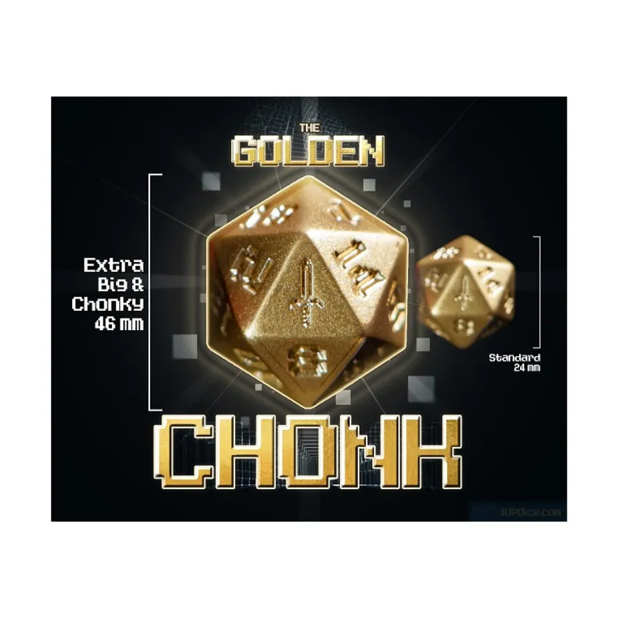 

Золотой Чонк d20, 1UP-Dice