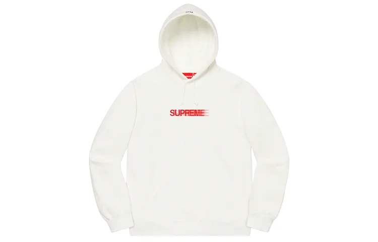 Толстовка с капюшоном Motion Logo SS23 Supreme, белый