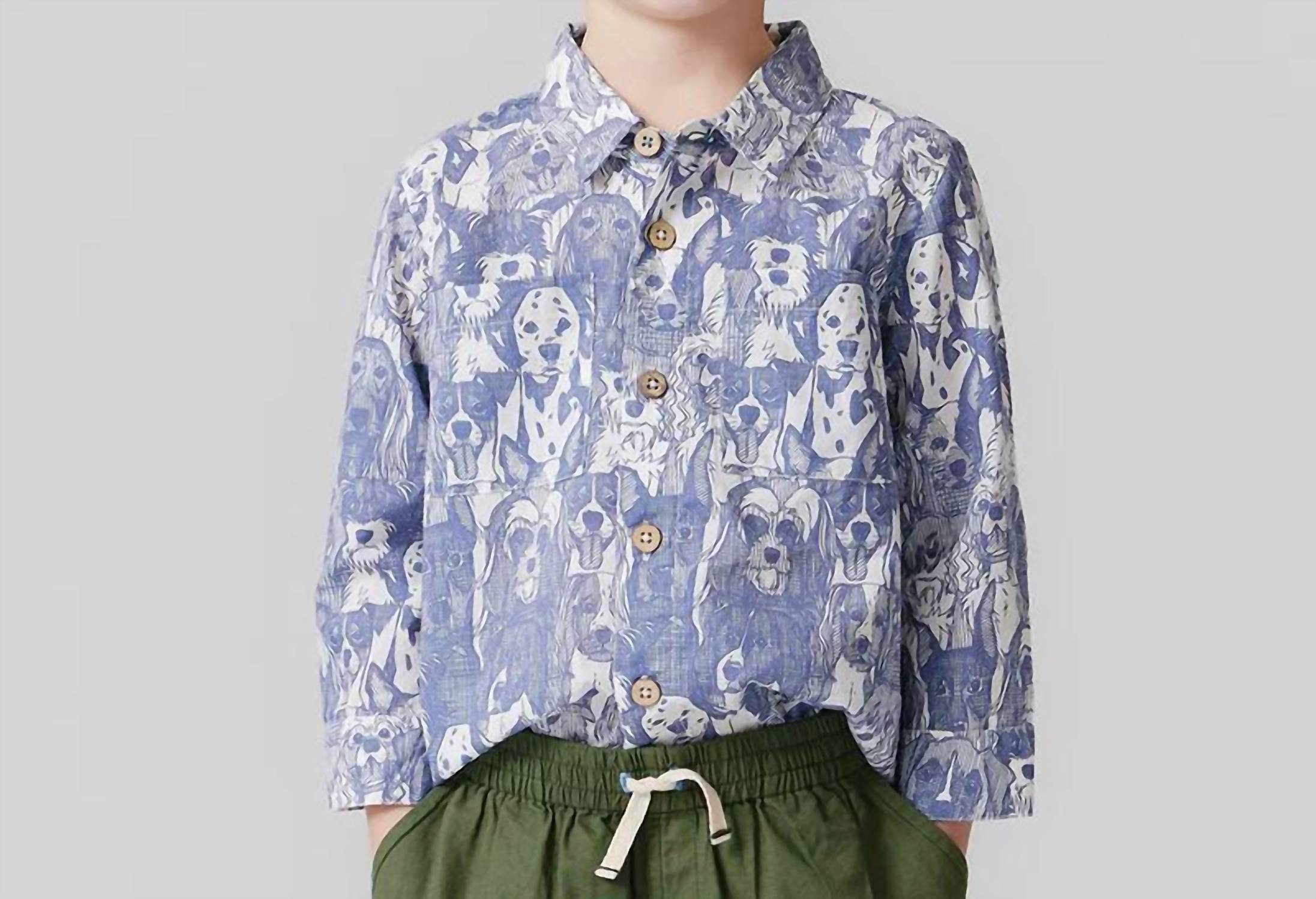 

Мужская рубашка Jack с принтом "Много собак" Pink Chicken, Dogs A Plenty