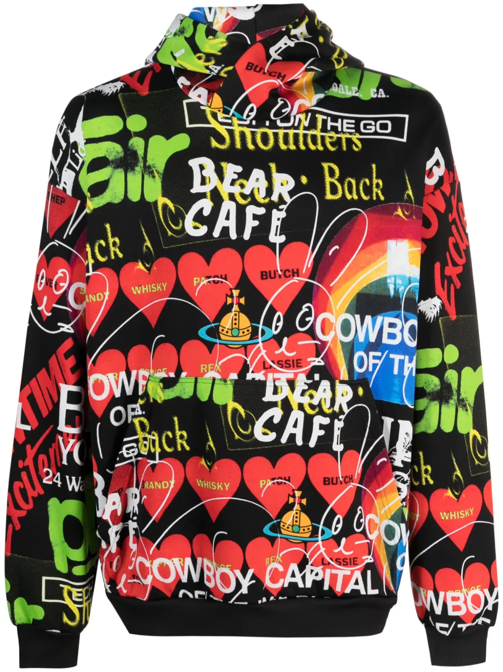 

Худи с графичным принтом Orb Vivienne Westwood, черный