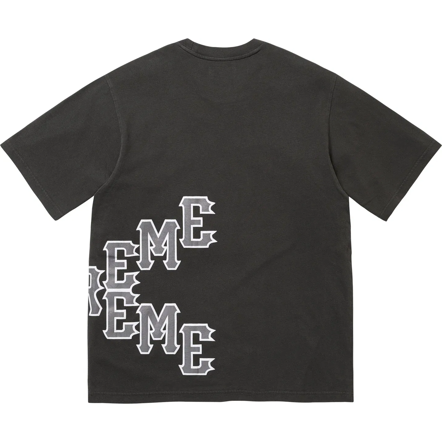 Футболка унисекс SS26 WEEK3 Cracked Spellout S/S Top Supreme, Washed Red — фото 4