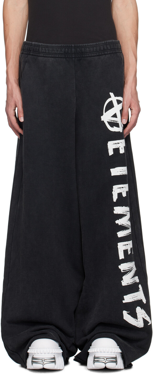 

Спортивные штаны «Анархия» VETEMENTS, черный