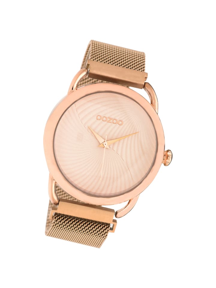

Аналоговые наручные часы Oozoo Timepieces из розового золота, большие (примерно 42 мм)