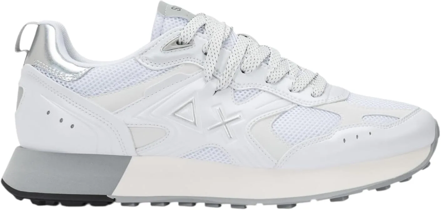 Мужские повседневные кроссовки SUN68 Jaki 2.0 Silver Mesh Z36119, белый — фото 2