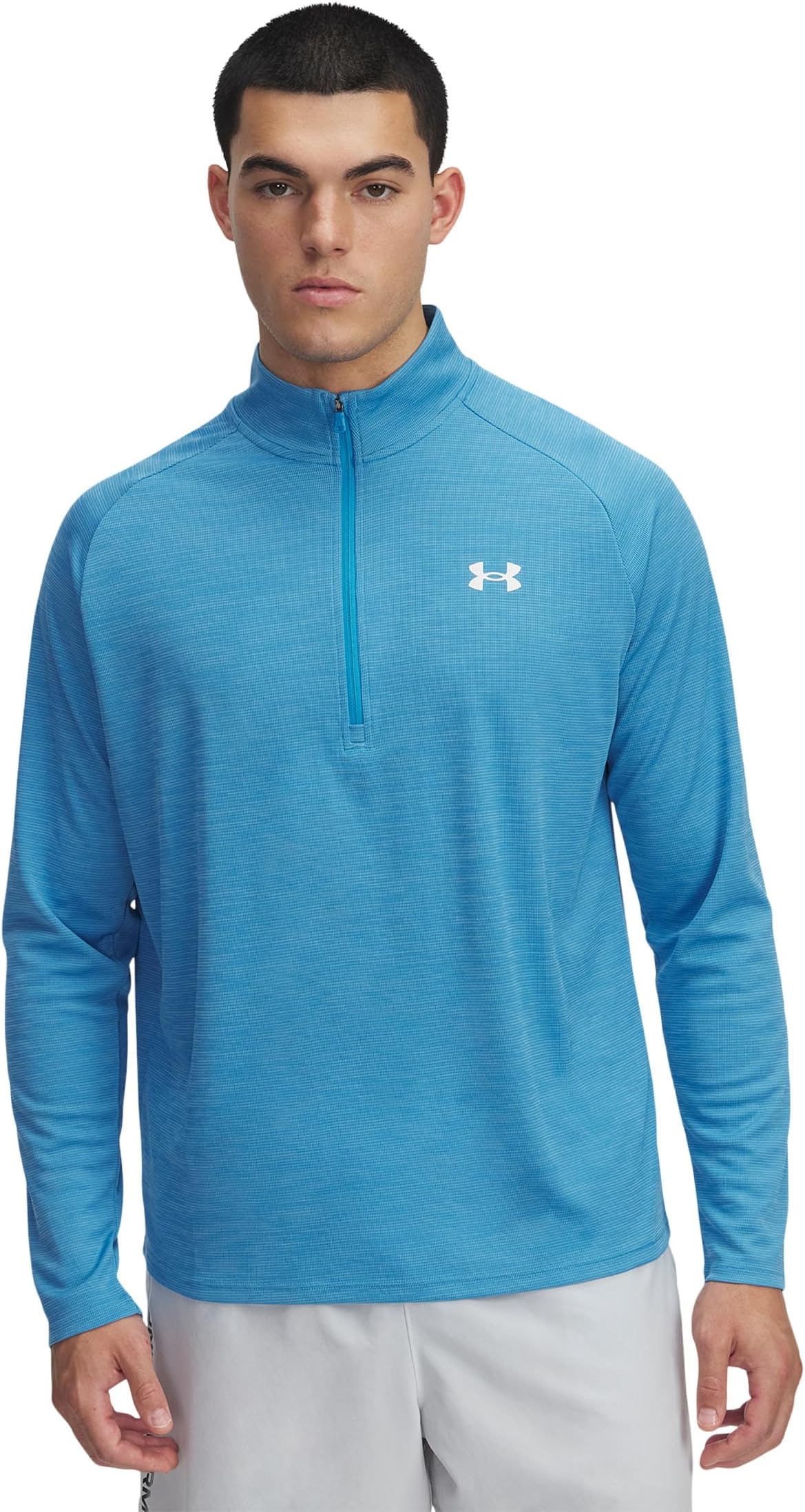 

Толстовка Under Armour Tech Textured 1/2 Zip, цвет Ether Blue/Tonic/White 1