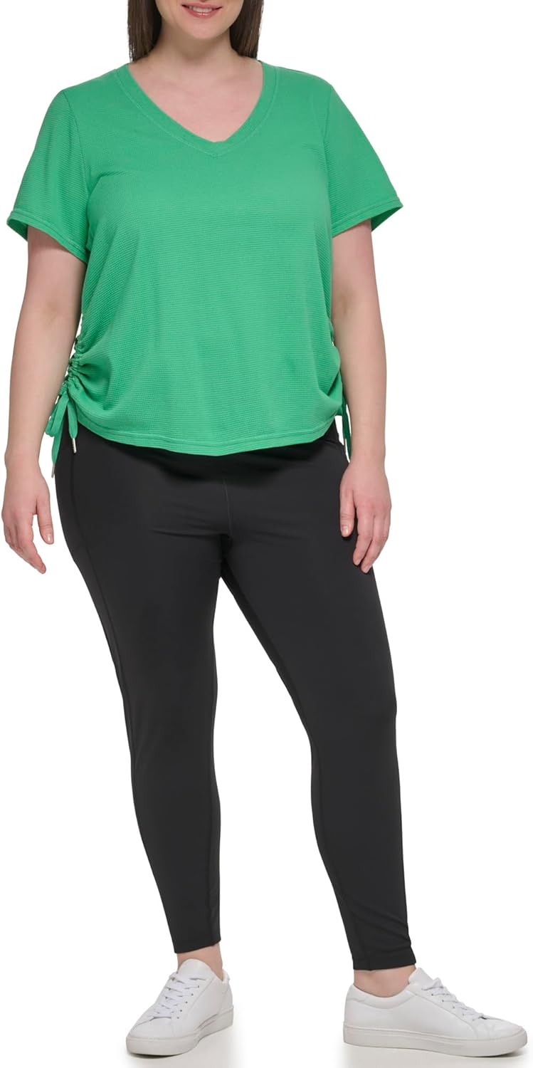 

Женская футболка Calvin Klein Performance Plus Size Active Textured Pique Mesh с регулируемыми сборками по бокам, Clover, Красный, Женская футболка Calvin Klein Performance Plus Size Active Textured Pique Mesh с регулируемыми сборками по бокам, Clover