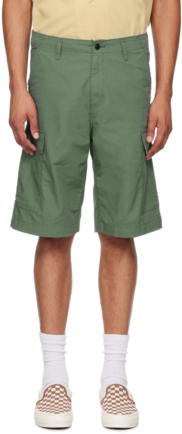 

Зеленые стандартные шорты-карго Carhartt Work In Progress