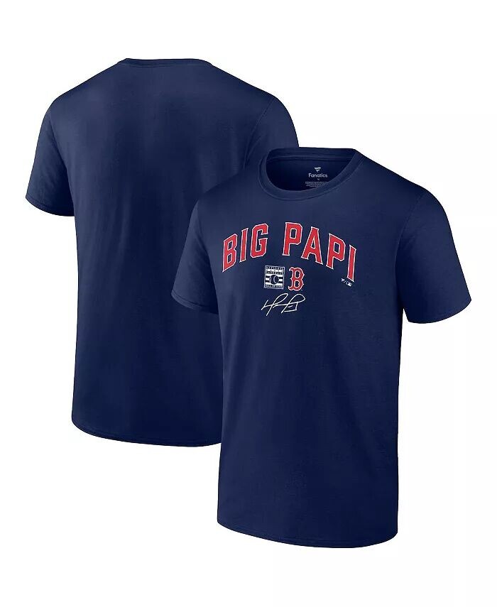 

Мужская темно-синяя футболка с рисунком David Ortiz Boston Red Sox Big Papi Fanatics