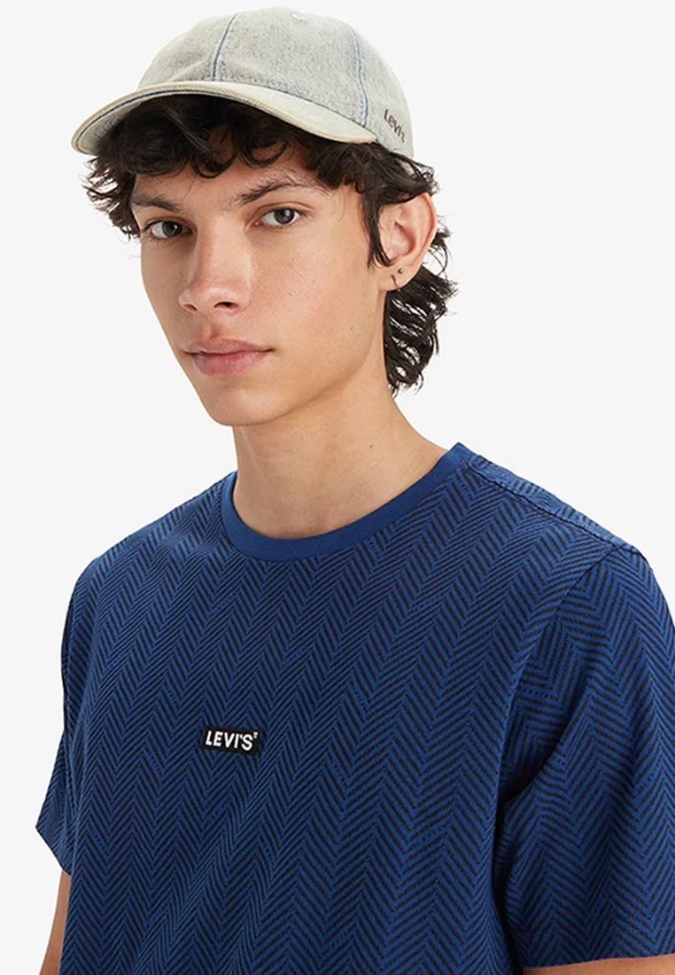 Футболка, свободный крой, короткий рукав, Levi's, синий — фото 3