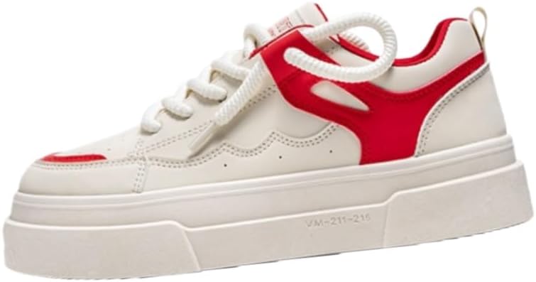 

Модные мужские спортивные кроссовки Clolinde, удобные и дышащие, с мягкой внутренней подкладкой. Молодежные и энергичные, белый/красный