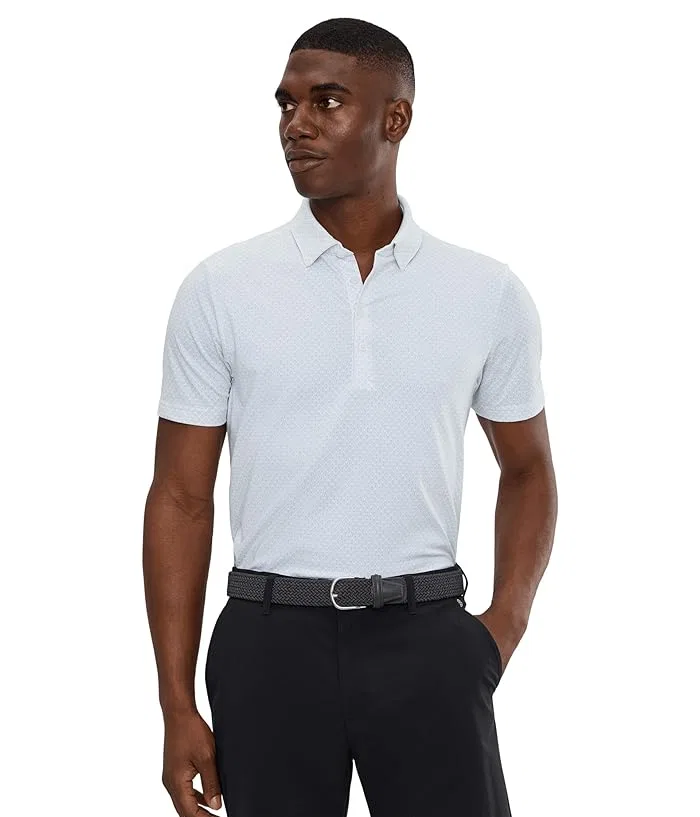 Поло Adidas Golf Ultimate365+ Go-To Print, White/Grey Three