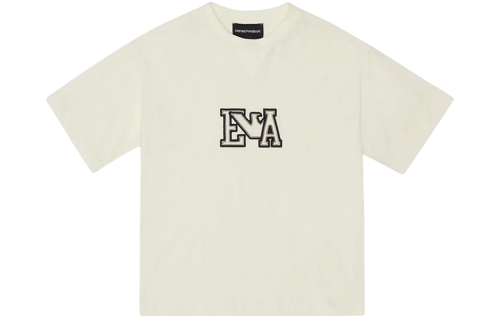 

EMPORIO ARMANI Футболка бежевая детская Beige Kids', Бежевый, EMPORIO ARMANI Футболка бежевая детская Beige Kids'