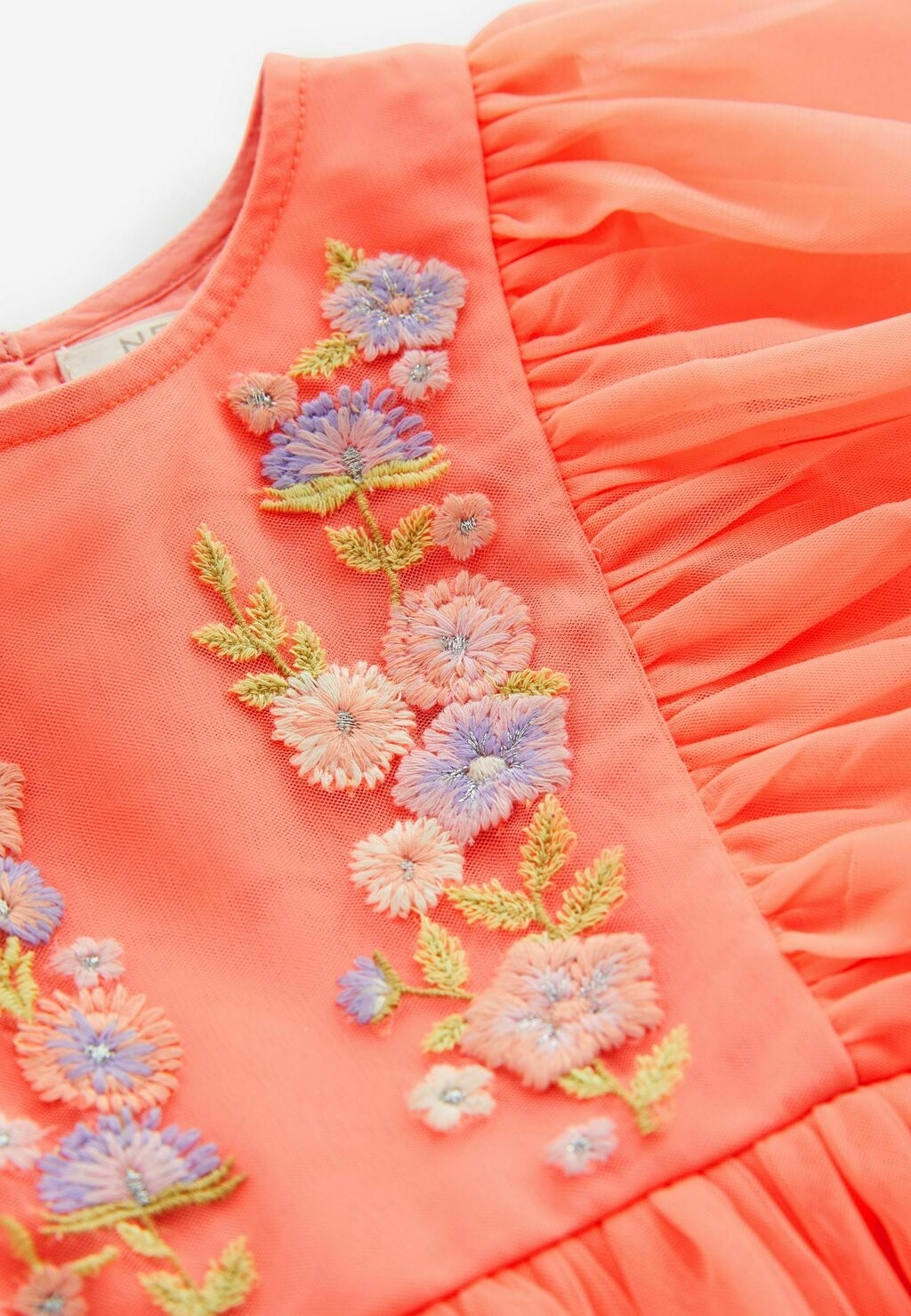 

Коктейльное платье / Вечернее платье Embroidered Next, кораллово-розовый