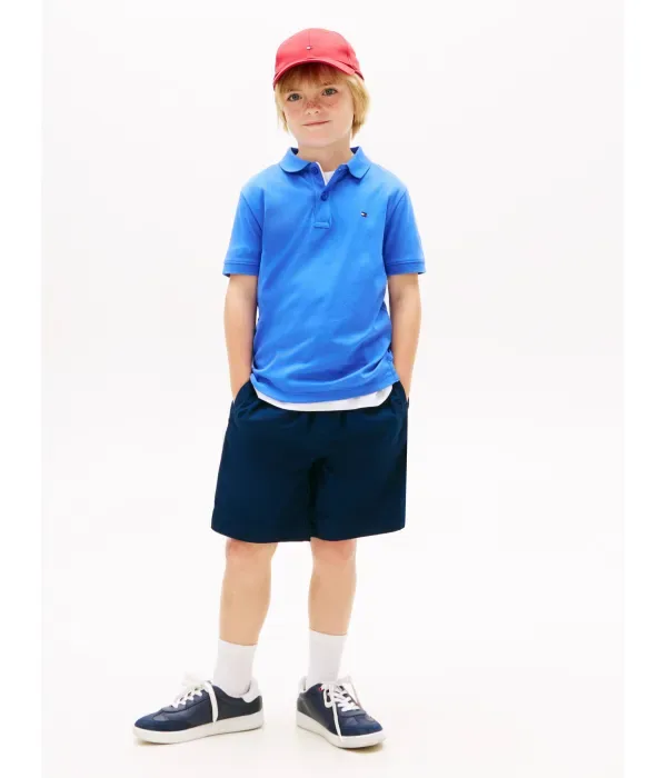 Поло INTERLOCK regular fit Tommy Hilfiger, синий — фото 2