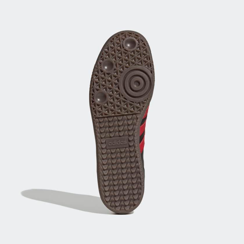 Мужские кроссовки adidas Samba XLG для повседневной носки, черный/красный — фото 3
