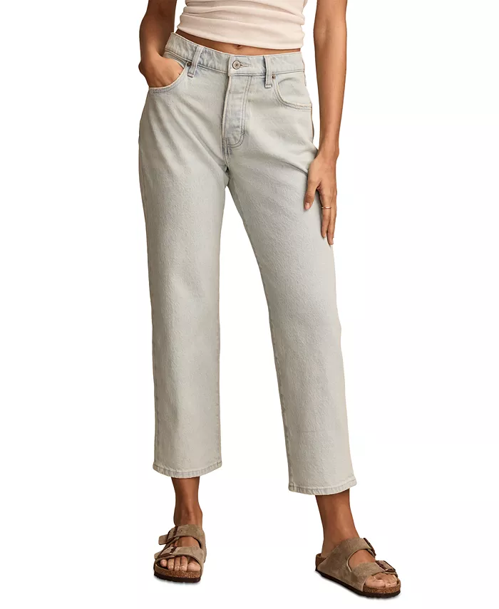 

Женские укороченные джинсы 90-х с широкими штанинами Lucky Brand, синий