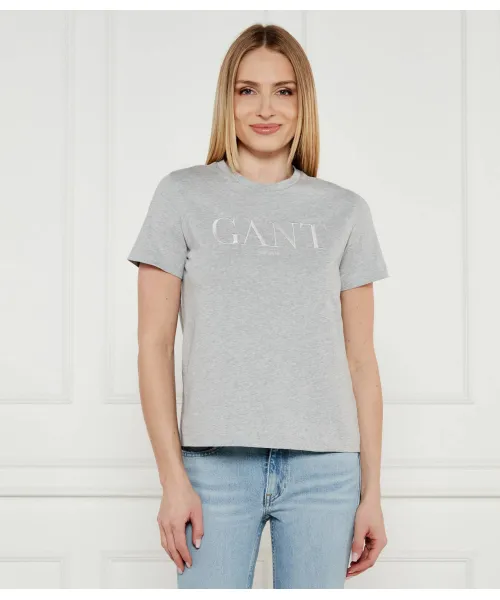 

Футболка Regular fit Gant, серый