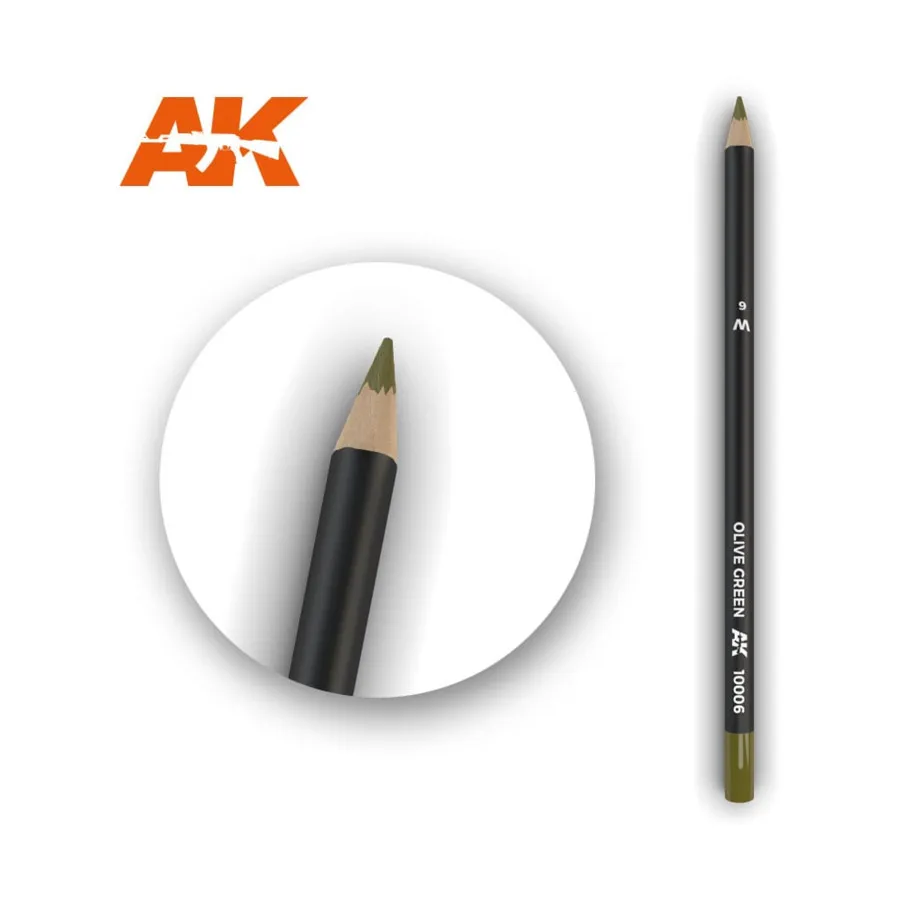 

Оливково-зеленый карандаш для выветривания, Weathering Pencils (AK-Interactive)