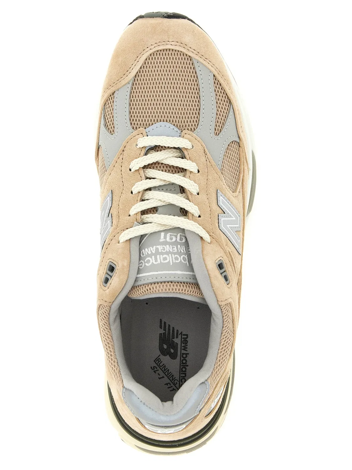 Кроссовки «Сделано в Великобритании 991V2» NEW BALANCE, бежевый — фото 4