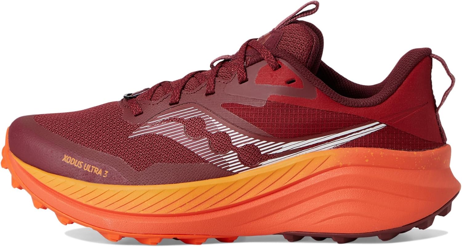 Мужские трейловые кроссовки Saucony Xodus Ultra 3, Currant/Pepp — фото 4