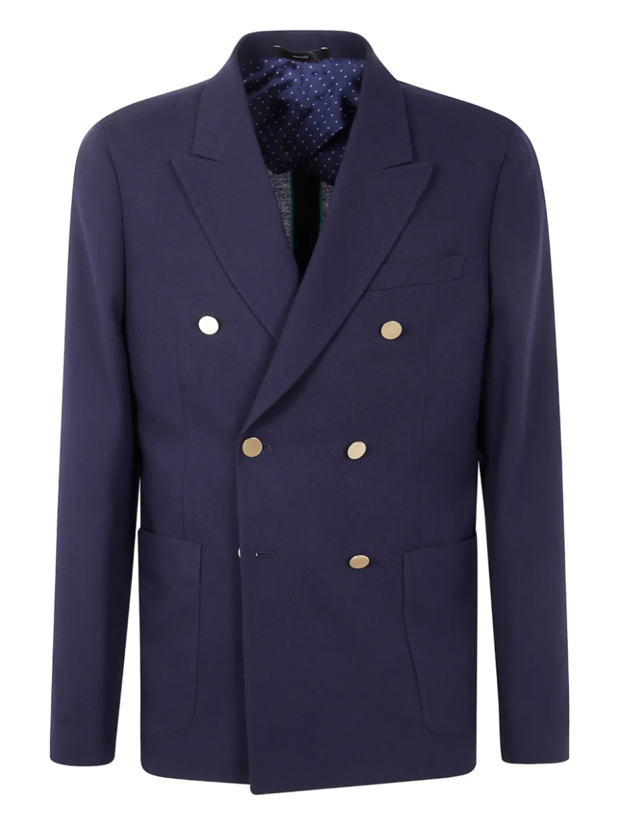 

Paul Smith двубортный блейзер с заостренными лацканами, синий