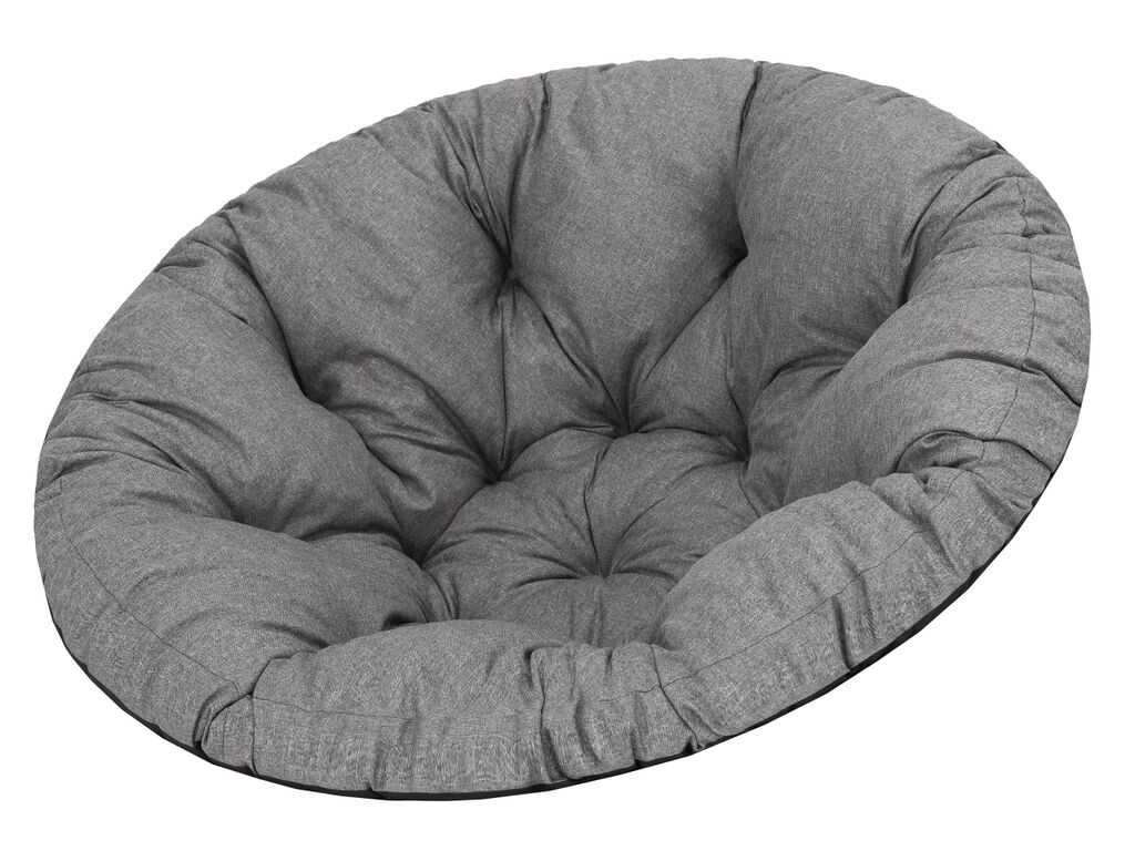 

Удобная подушка для садового стула, мягкая подушка для стула Papasan, стильная подушка для стула Jordrup, подушка для стула-кокона, подушка для мебели из ротанга, подушка для садовой мебели диаметром 114 см - графит Sales Core