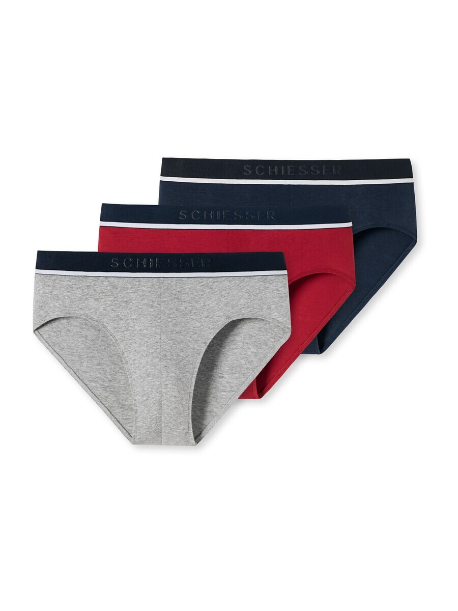 

Трусы SCHIESSER Panty, цвет Navy/Grey/Red