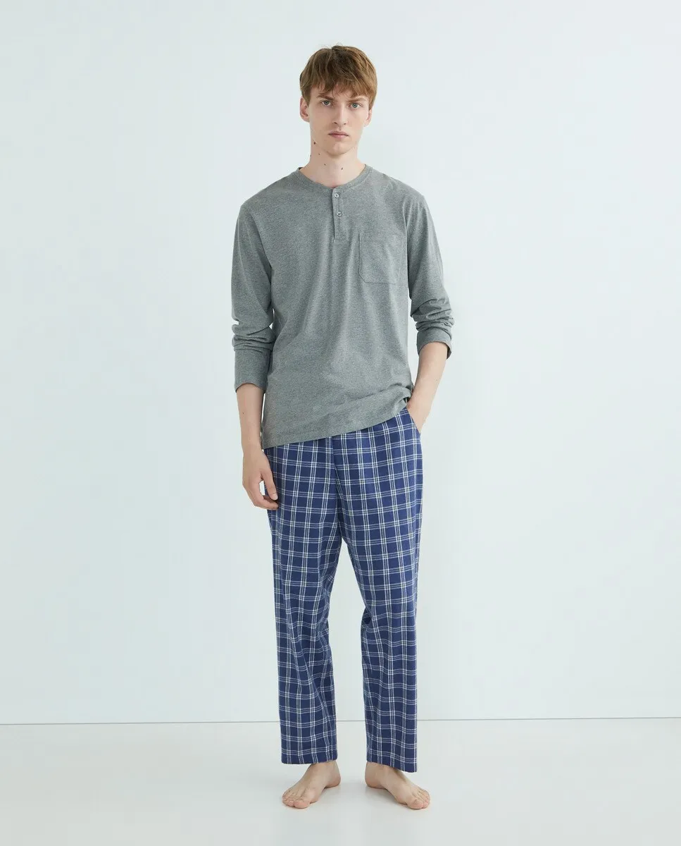 

Мужская длинная пижама Dustin, серый