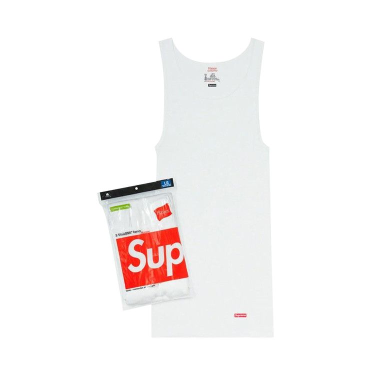 

Топ Supreme x Hanes Tagless Tank Tops (3 Pack), White