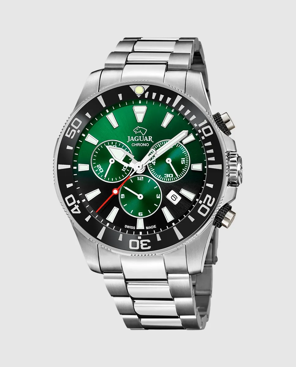

J861/9 Мужские часы Executive Silver Steel Jaguar, серебряный