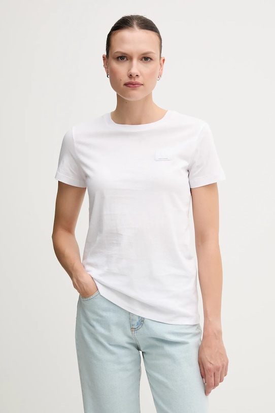 

Хлопковая футболка Armani Exchange, белый