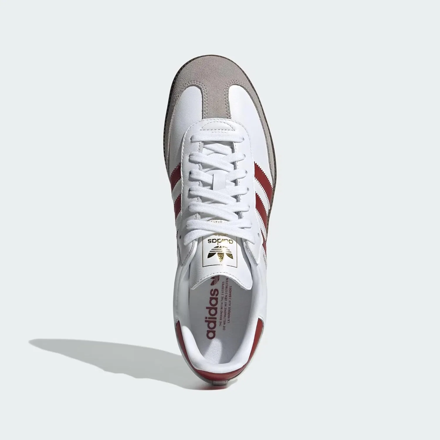 Женские кроссовки Adidas Samba OG, черные, бежевые, розовые, размер 6 — фото 2
