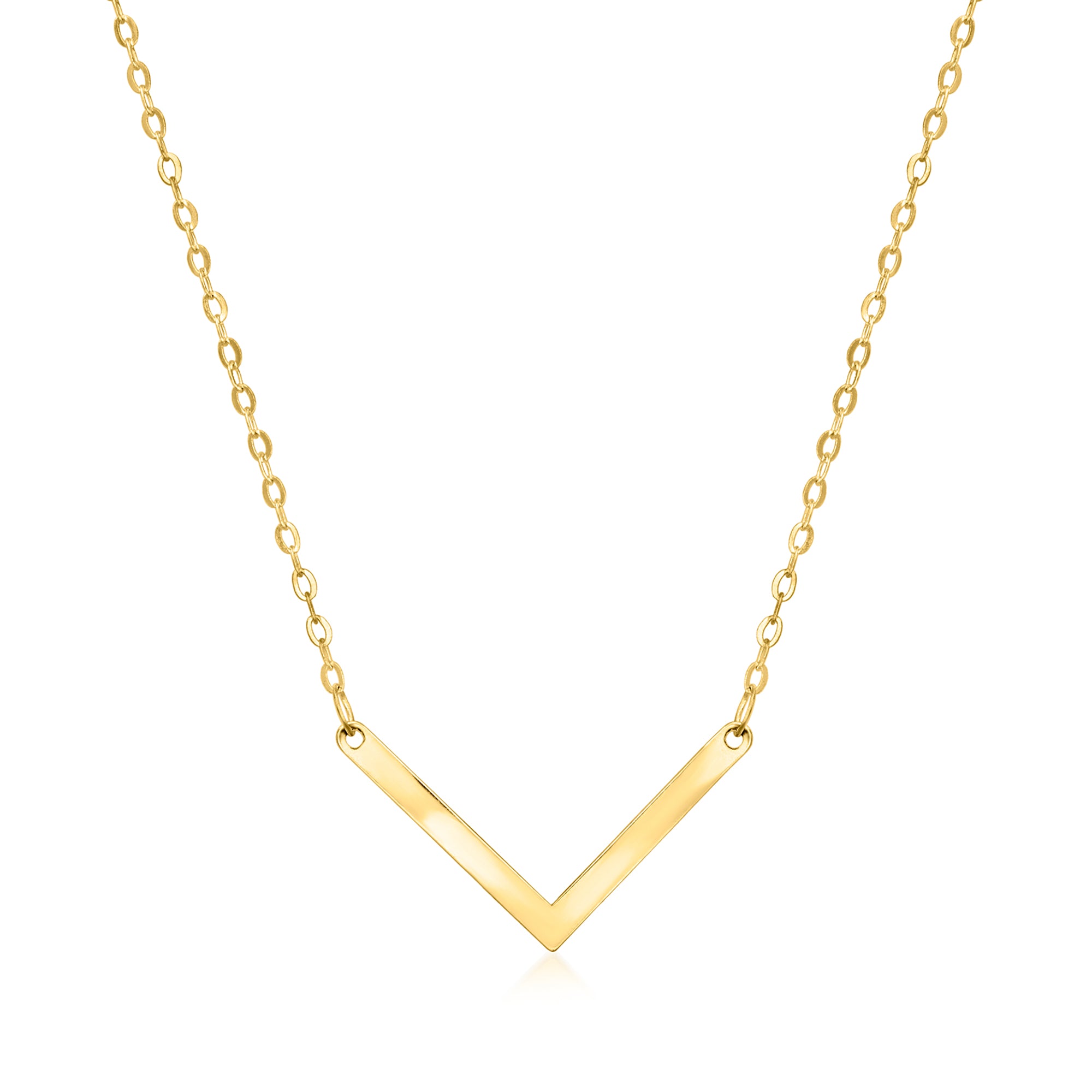 

Ожерелье Canaria Italian V из 10-каратного желтого золота Canaria Fine Jewelry, 16 In