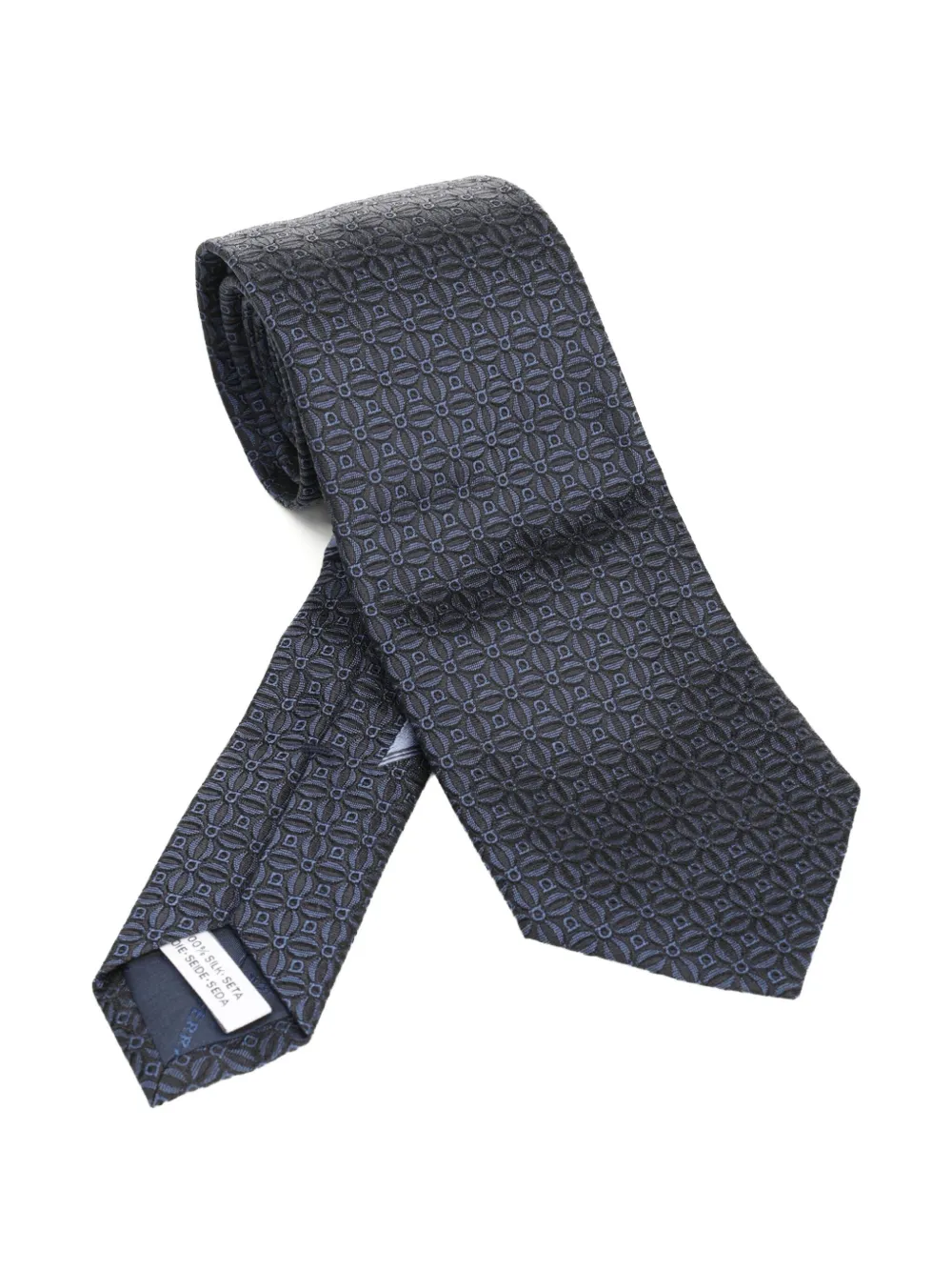 

Шелковый галстук Ferragamo, синий