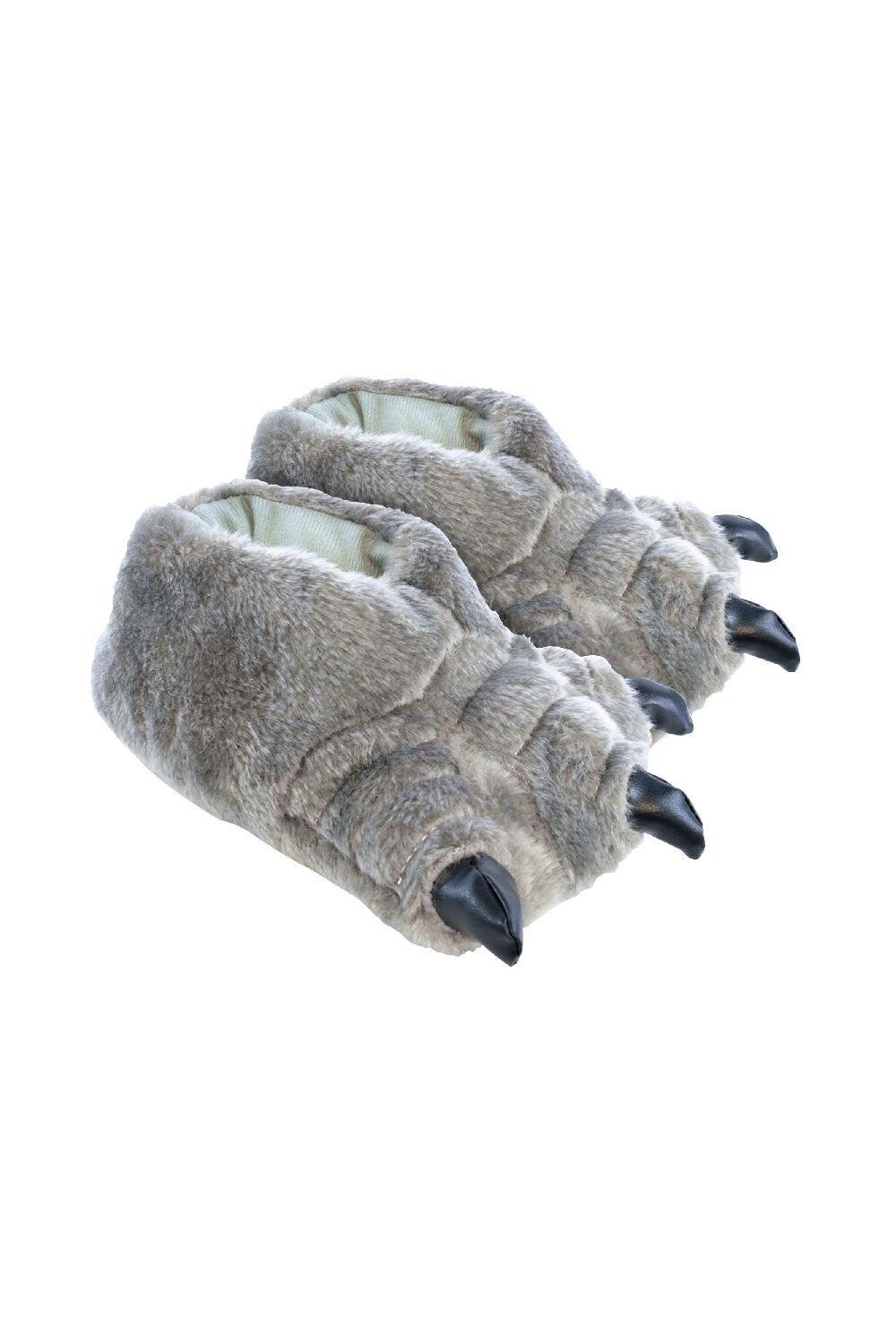 

Новинка: плюшевые тапочки с 3D-принтом Monster Feet Slipper Snob, серый