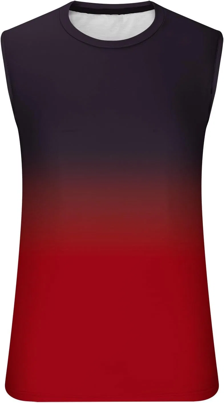 Мужской тренировочный топ, Oversized Athletic, Generic, A04_red — фото 4