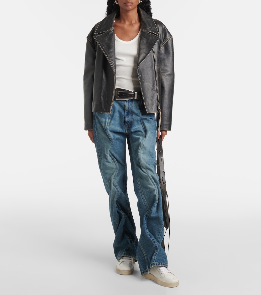 Кроссовки Ball Star 2 из декорированной кожи Golden Goose, White/Gold/Black — фото 3