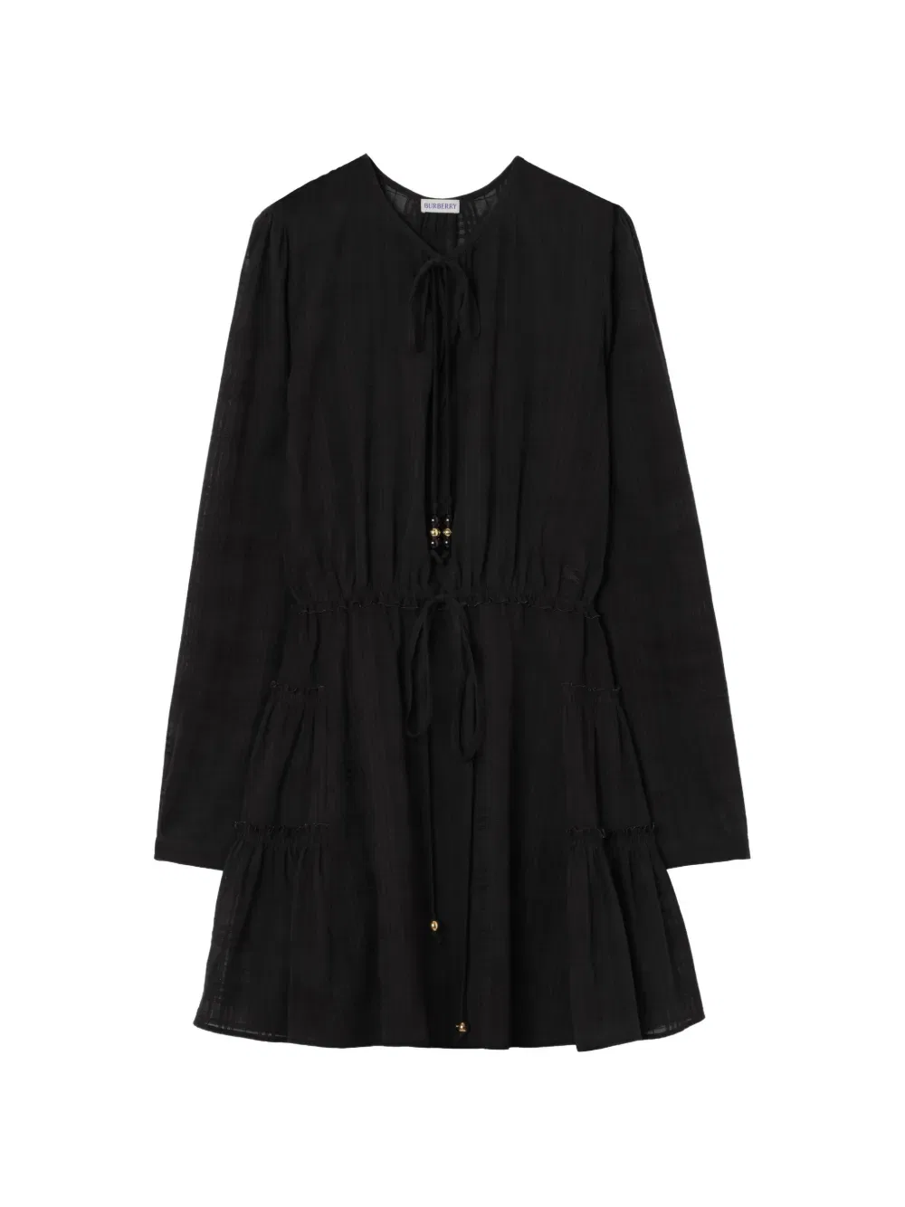 Платье Burberry, женское, черный, клетчатое