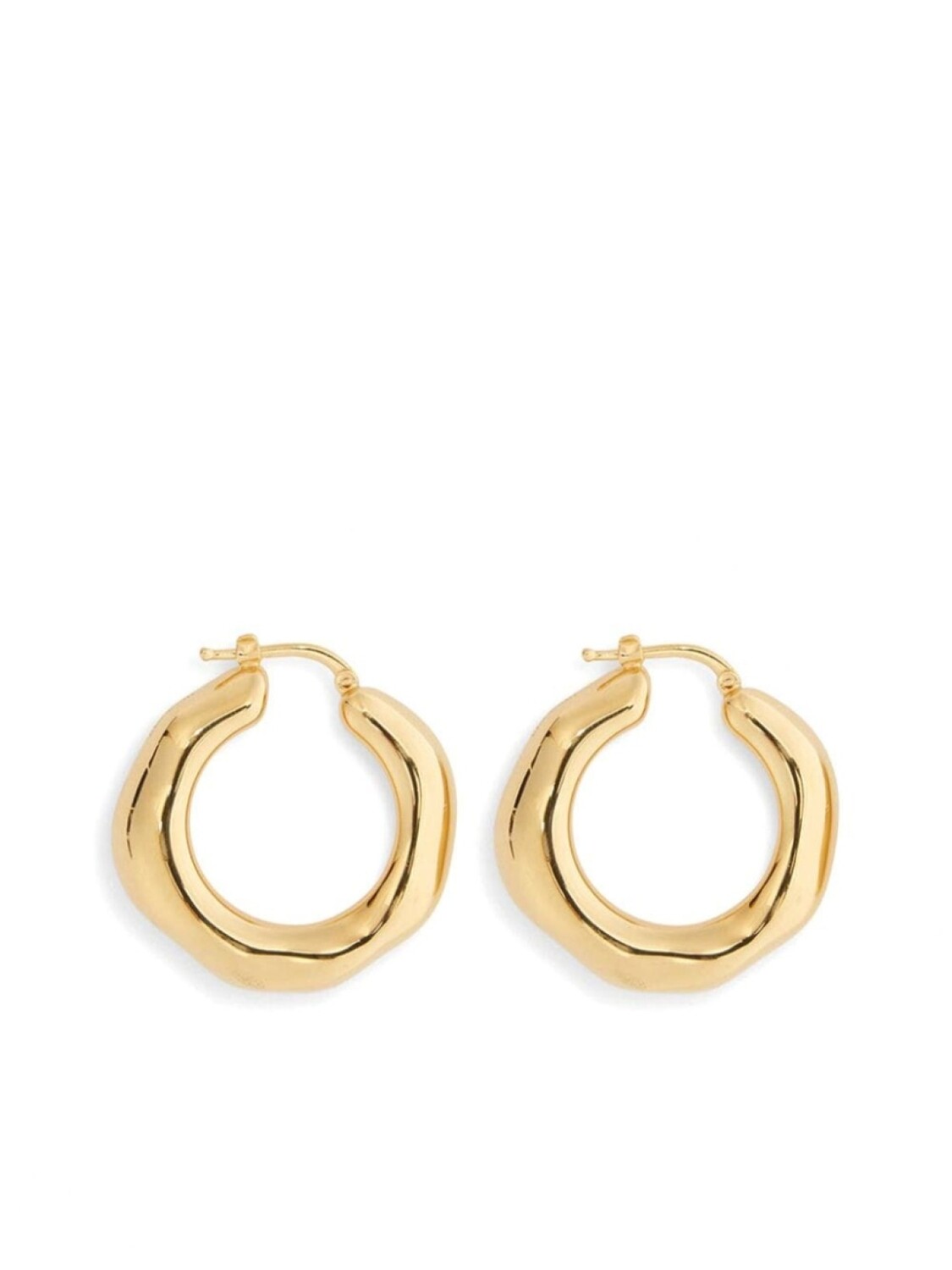 

Скульптурные серьги-кольца Jil Sander, золотой