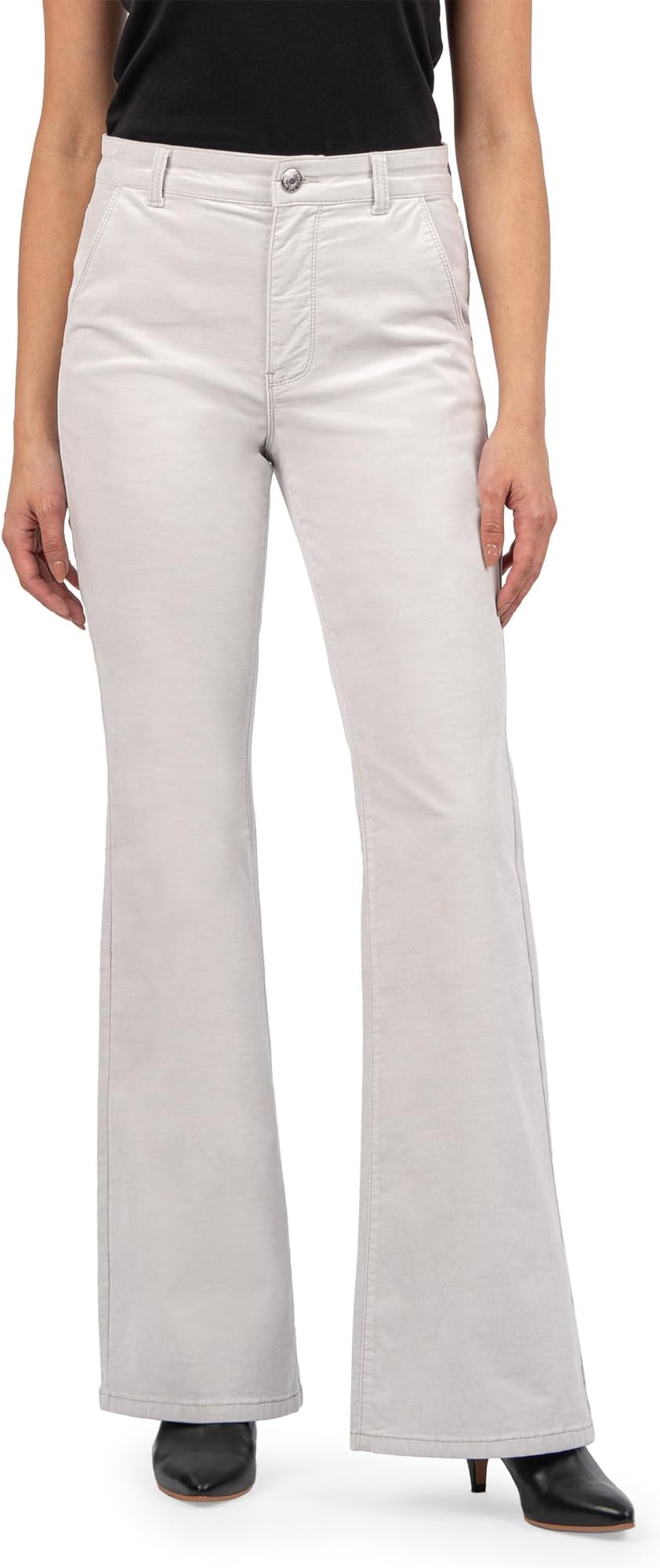 

Брюки KUT from the Kloth Ana High Rise Flare Pant, серебряный