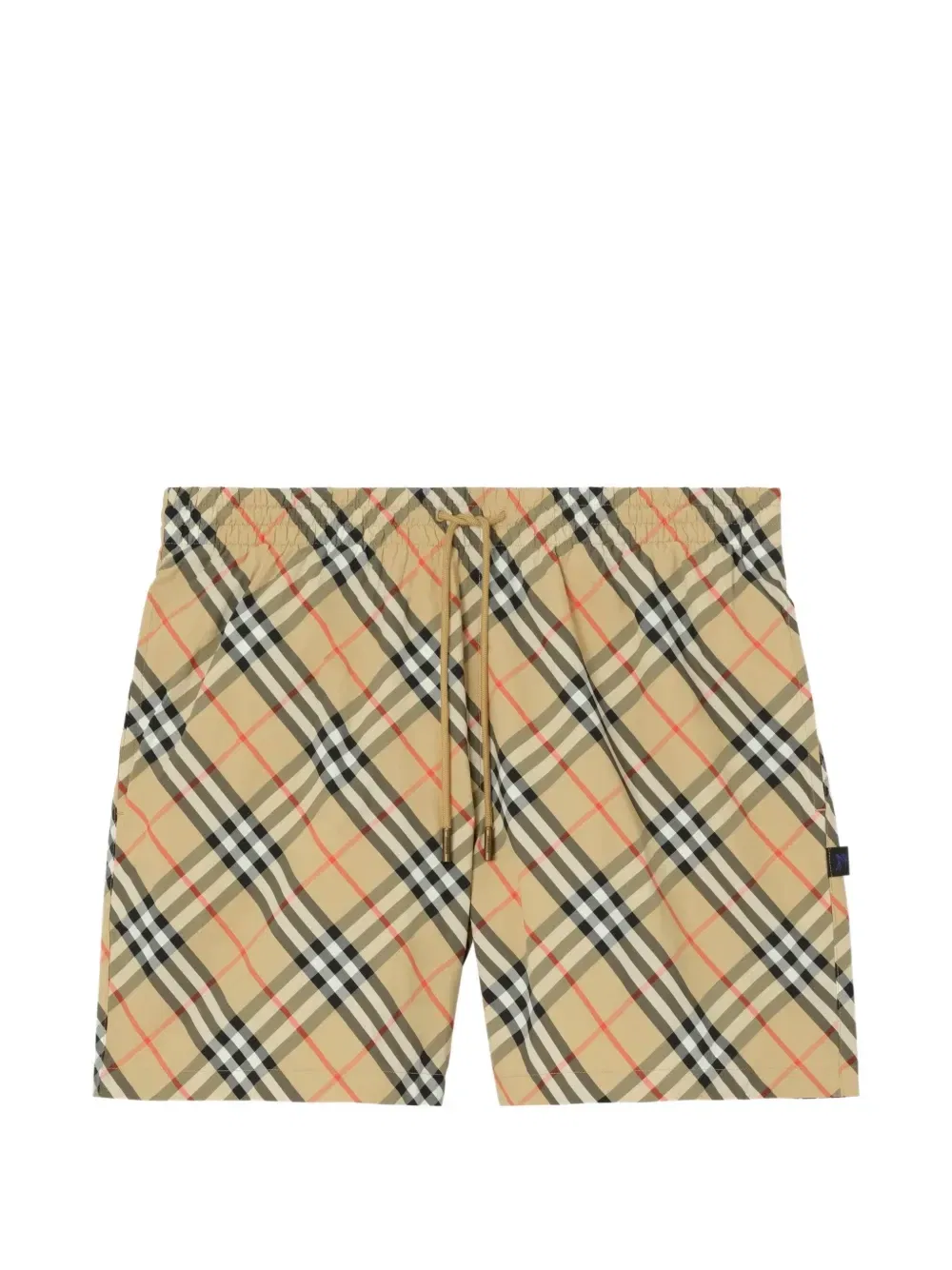 Плавки-шорты BURBERRY в клетку, бежевый