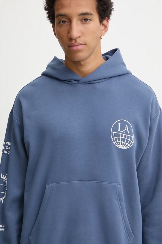 Хлопковая толстовка Adidas Originals, синий — фото 4