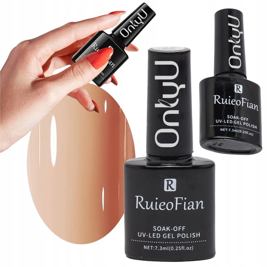 

NUDE CREAMY HYBRID NAIL POLISH WITH GLOSS UV POLISH OnlyU/L026