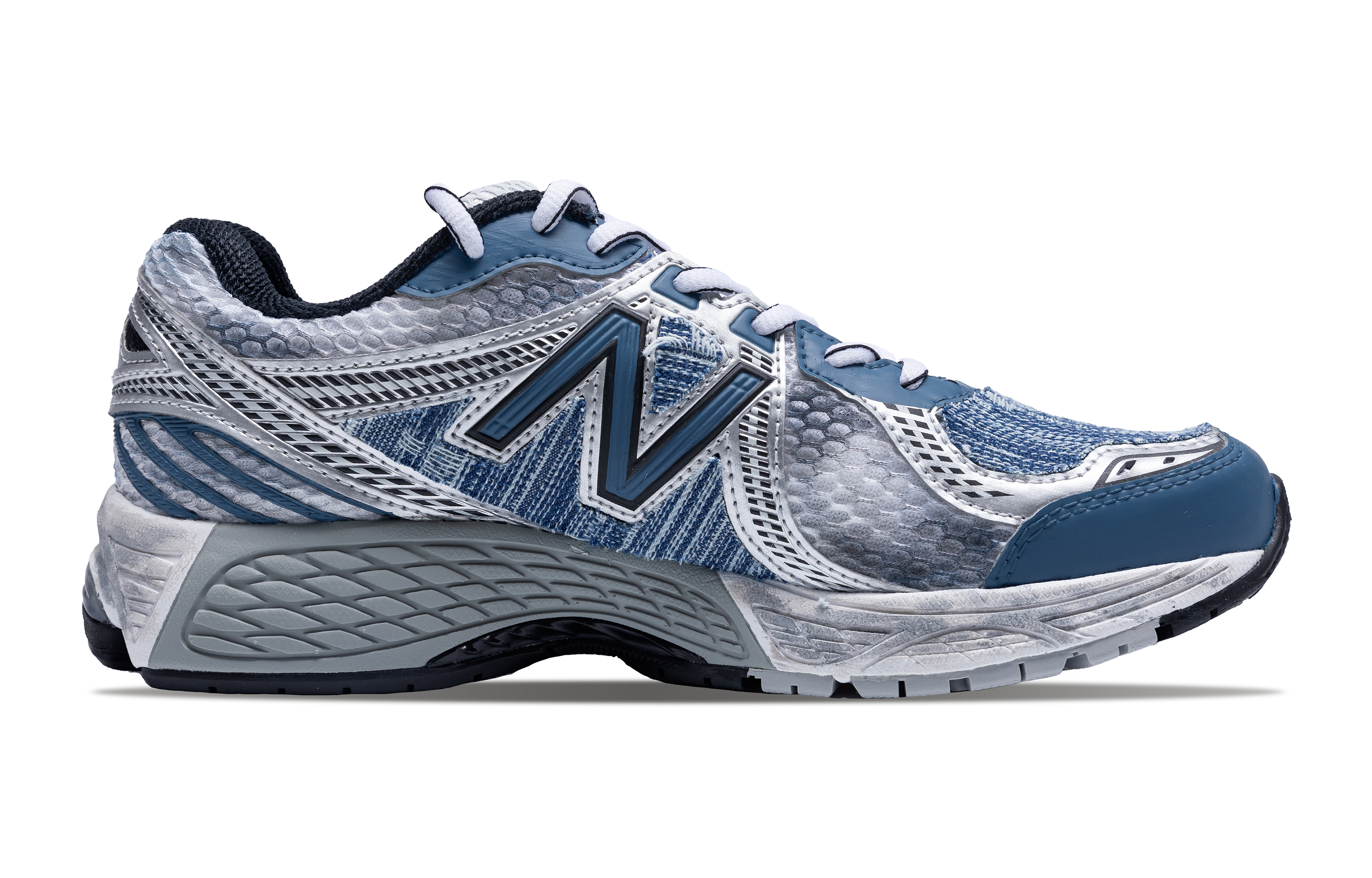 

Кроссовки NB 860 унисекс с низким верхом, синие/серые New Balance